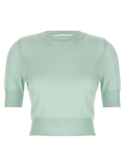 Antonino Valenti Leonora Carrington Cropped Sweater In Green