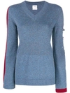 Barrie New Romantic Cashmere V In Blue