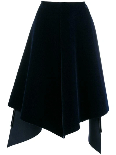 Stefano Mortari Asymmetric Skirt - Blue