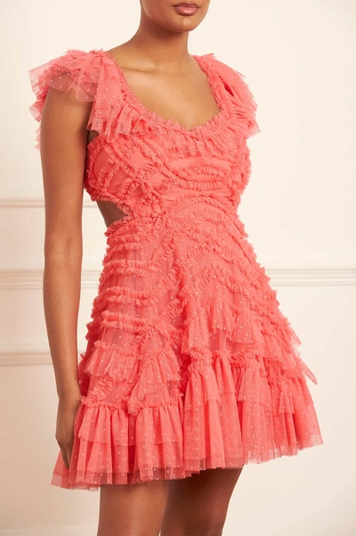 Needle & Thread Lola Backless Micro Mini Dress In Pink
