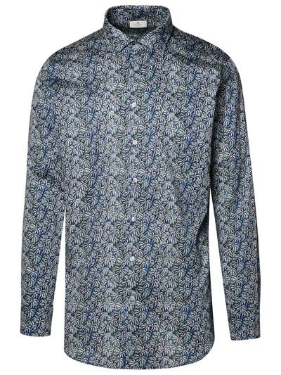 Etro Blue Cotton Shirt