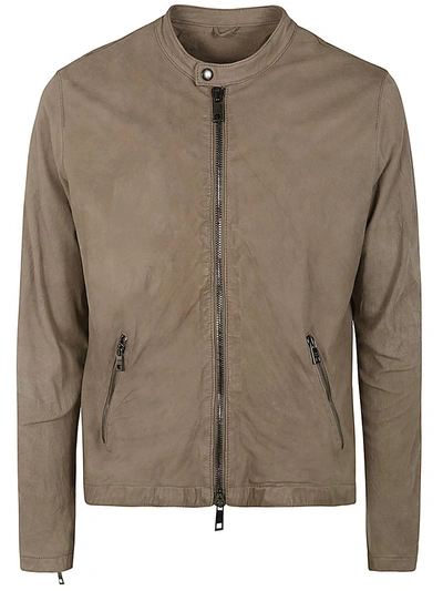 Giorgio Brato Biker Jacket Clothing In Brown