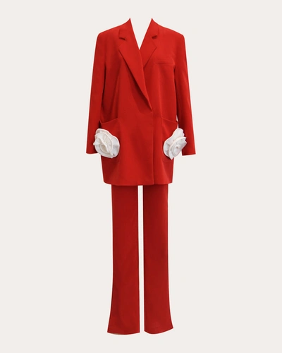 Rayane Bacha Women's Kelly Suit Set In Red