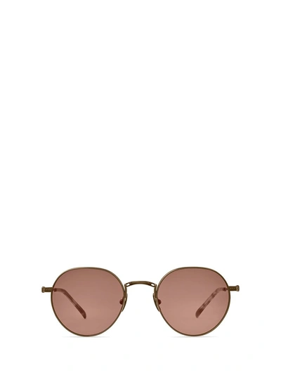 Mr. Leight Sunglasses In White Gold-matte Marbled Rye/semi-flat Diamond Green