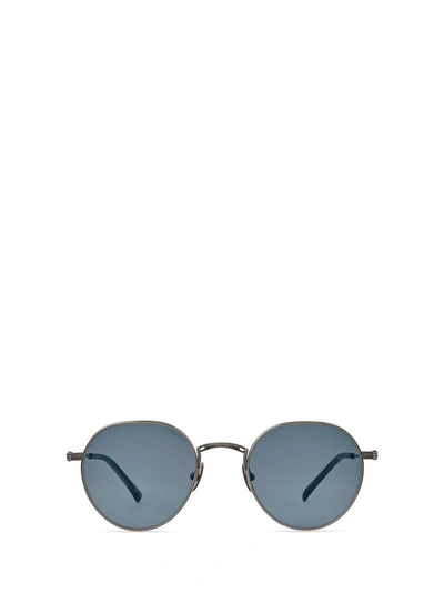 Mr. Leight Sunglasses In Pewter-matte Coldwater/semi-flat Presidential Blue