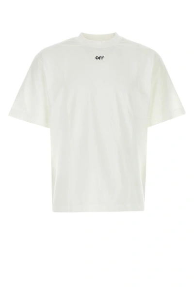 Off-white Off White Man White Cotton T-shirt