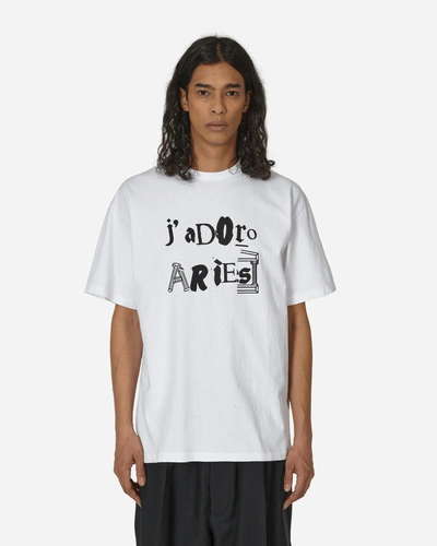 Aries J Adoro  Ransom T-shirt In White