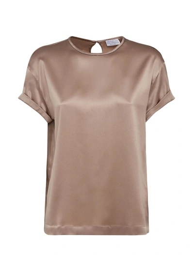 Brunello Cucinelli Pink Glitter Sweater