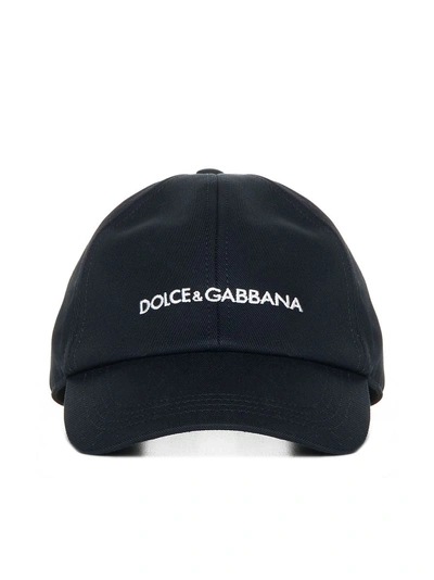 Dolce & Gabbana Logo Embroidery Cap In Blue