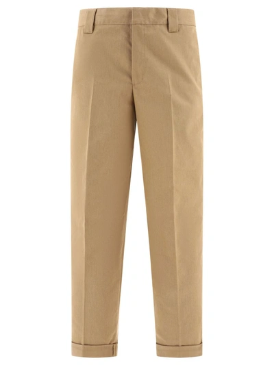 Golden Goose Chino Skate Trousers In Beige