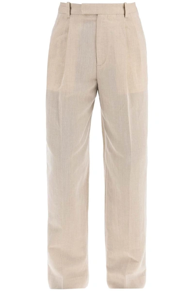 Jacquemus Title Trousers In Beige