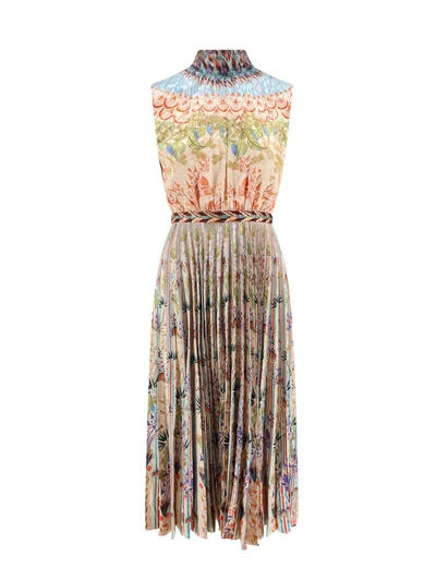 Saloni Cobblestone Dress In Multicolor