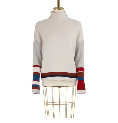 Loro Piana Turtleneck Sweater In Off-white