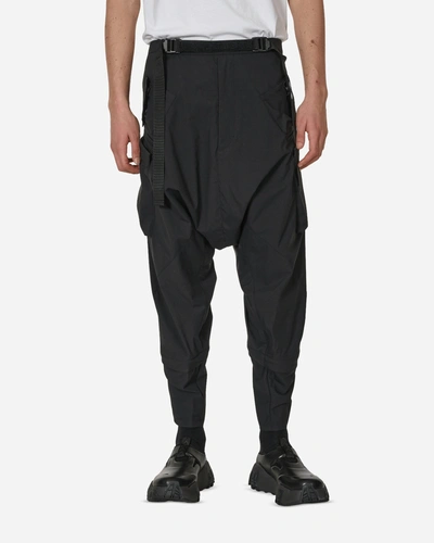 Acronym Encapsulated Nylon Articulated Cargo Trousers In Black
