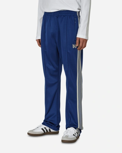 Needles Poly Smooth Narrow Track Pants Royal In Blue