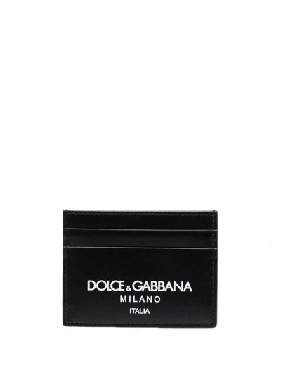 Dolce & Gabbana Leather Credit Card Case In Multicolour