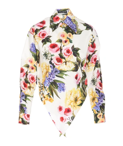 Dolce & Gabbana Floral Print Blouse In Multicolour