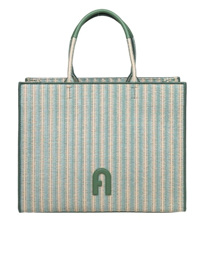 Furla Shopping Hand Bag In Green