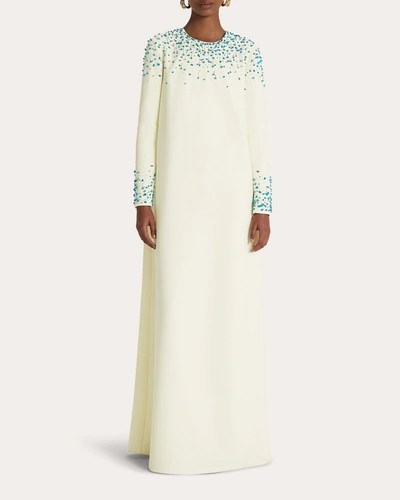 Safiyaa Women's Naima Embellished A-line Gown In White
