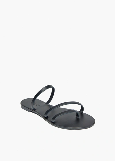 Kayu Olympia Vegetable Tanned Leather Sandal In Black