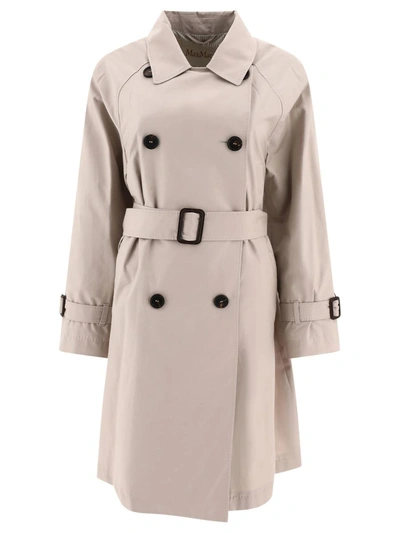 Max Mara The Cube Double-breasted Trench Coat In Beige