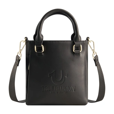 True Religion True Religon Mini Love Tote In Black