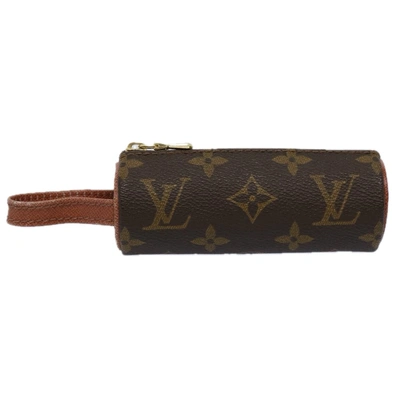 Pre-owned Louis Vuitton Etui À Balles De Golf Canvas Clutch Bag () In Brown