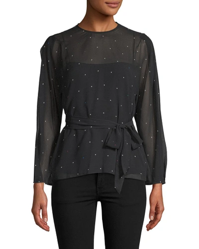 Camilla And Marc Scarlett Dotted Blouse In Nocolor