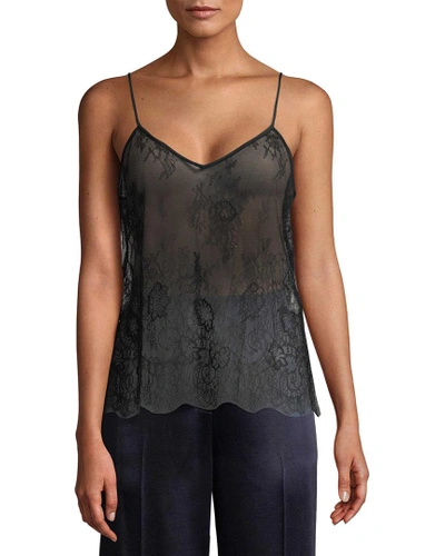 Diane Von Furstenberg Sheer Lace Camisole In Nocolor