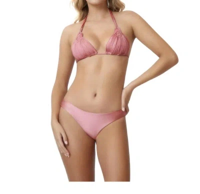 Pq Swim Pearl Basic Ruched Bottom In Pink