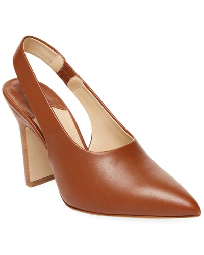 Paul Andrew Leather Slingback Pump In Nocolor