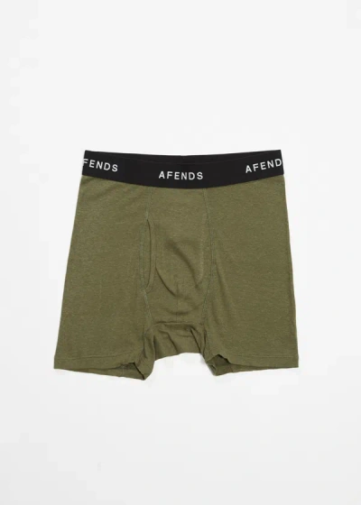 Afends Boxer Brief One Pack In Green