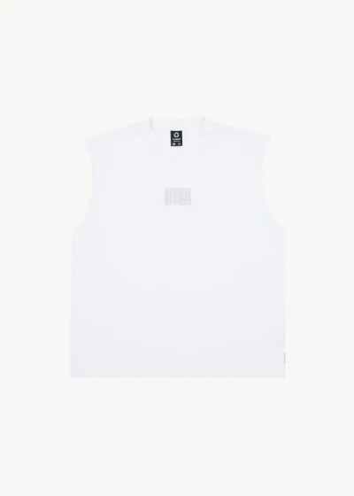 Afends Graphic Sleeveless T-shirt In White