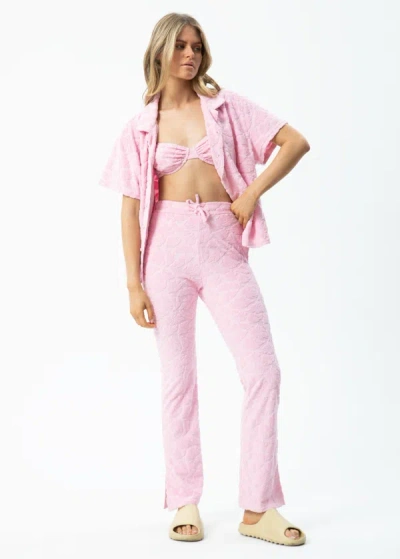 Afends Recycled Terry Pants In Pink