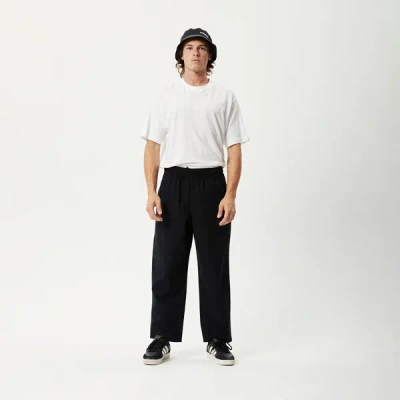 Afends Recycled Elastic Waist Pant In Black