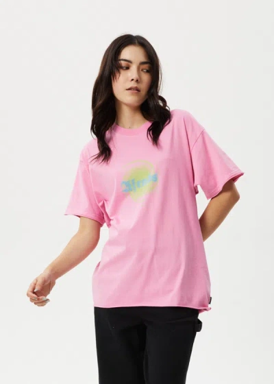 Afends Oversized Tee In Pink