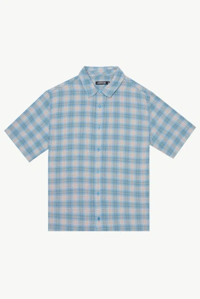 Afends Short Sleeve Shirt In Colour-blue