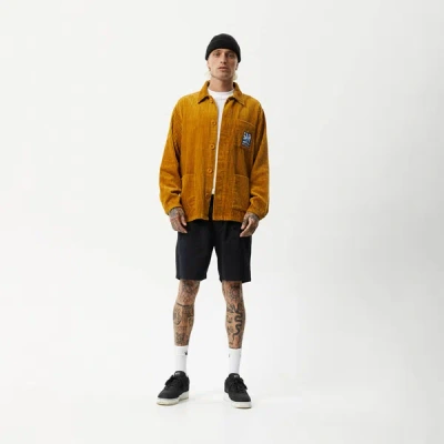 Afends Corduroy Jacket In Yellow