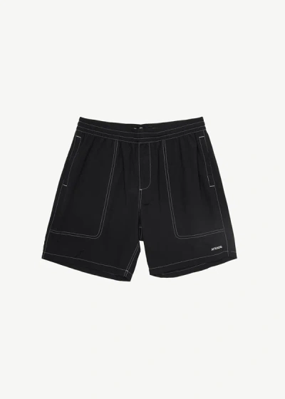 Afends Recycled Swim Short 18" In Black