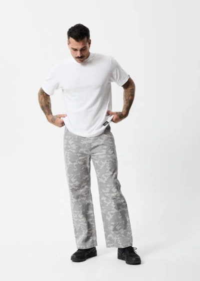 Afends Organic Denim Baggy Jeans In Grey