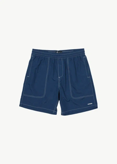 Afends Recycled Swim Short 18" In Blue
