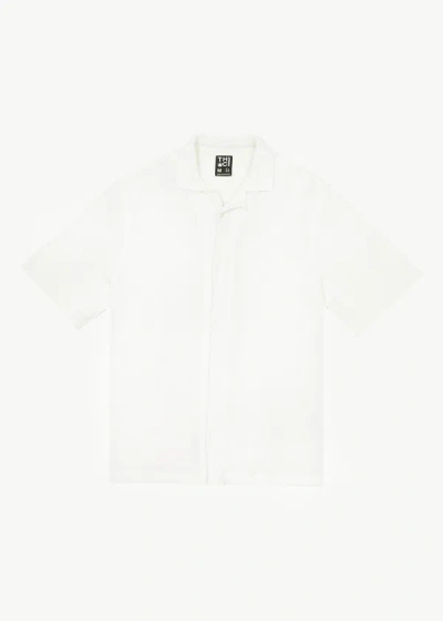 Afends Cuban Short Sleeve Shirt In White
