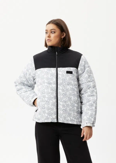 Afends Recycled Puffer Jacket In White