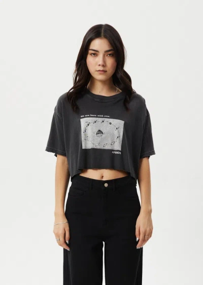Afends Oversized Tee In Black