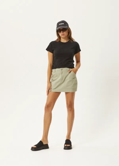 Afends Cargo Mini Skirt In Black