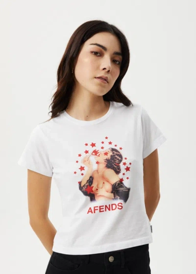 Afends Baby Tee In White