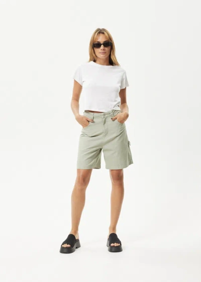 Afends Canvas Workwear Short In Gray