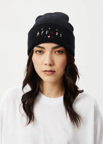 Afends Knit Beanie In Black