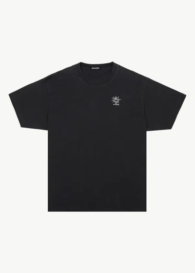 Afends Boxy Fit Tee In Black