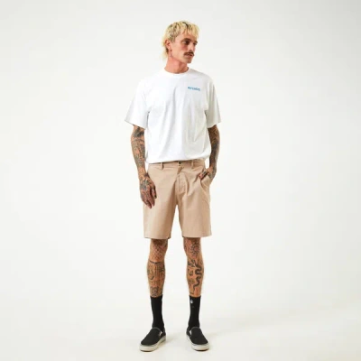 Afends Recycled Chino Shorts In White